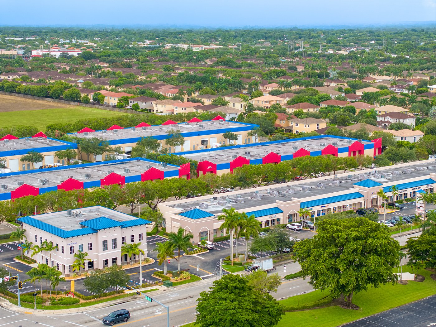 Aerial view of the Cortland properties on SW 122nd Avenue and SW 128th Street