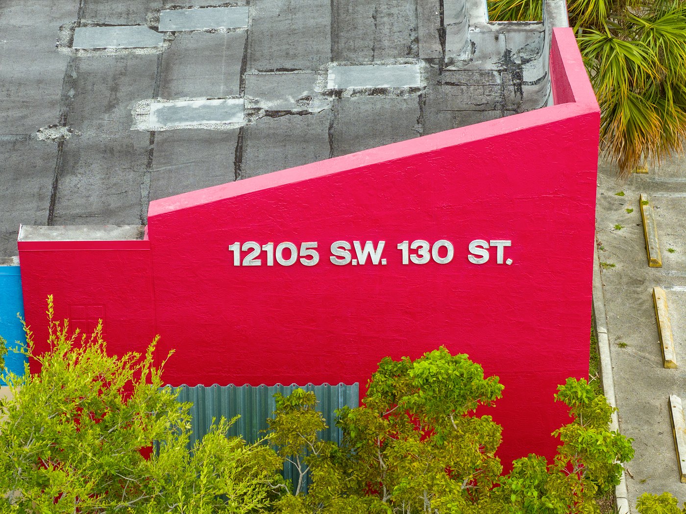 Aerial of the building at 12105 SW 130th Street, part of the Cortland Commercial Center I site