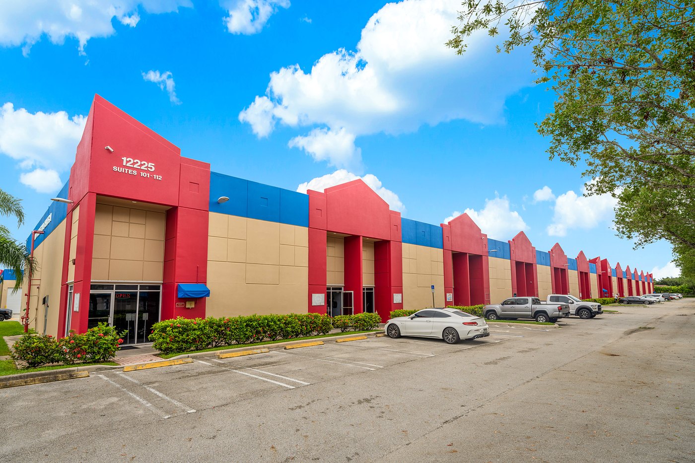 Entry tower at 12225 SW 128th Street, Suites 101–112, Cortland Commercial Center II